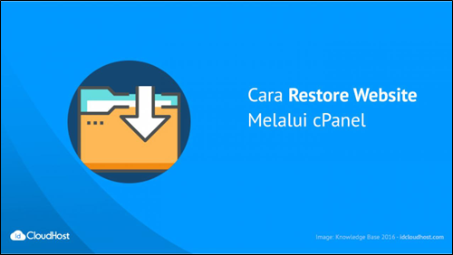 restore website menggunakan cPanel
