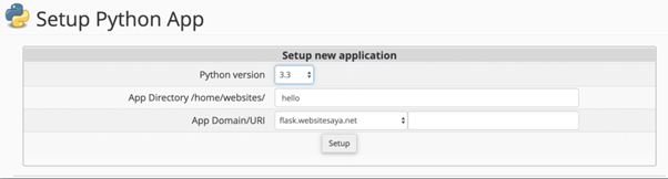 menjalankan Flask Pyton Hosting