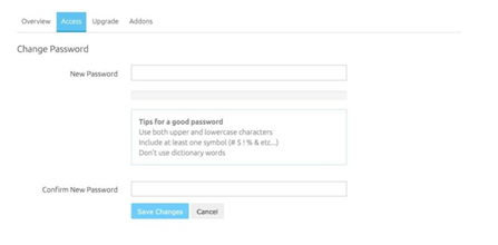 mengganti password hosting