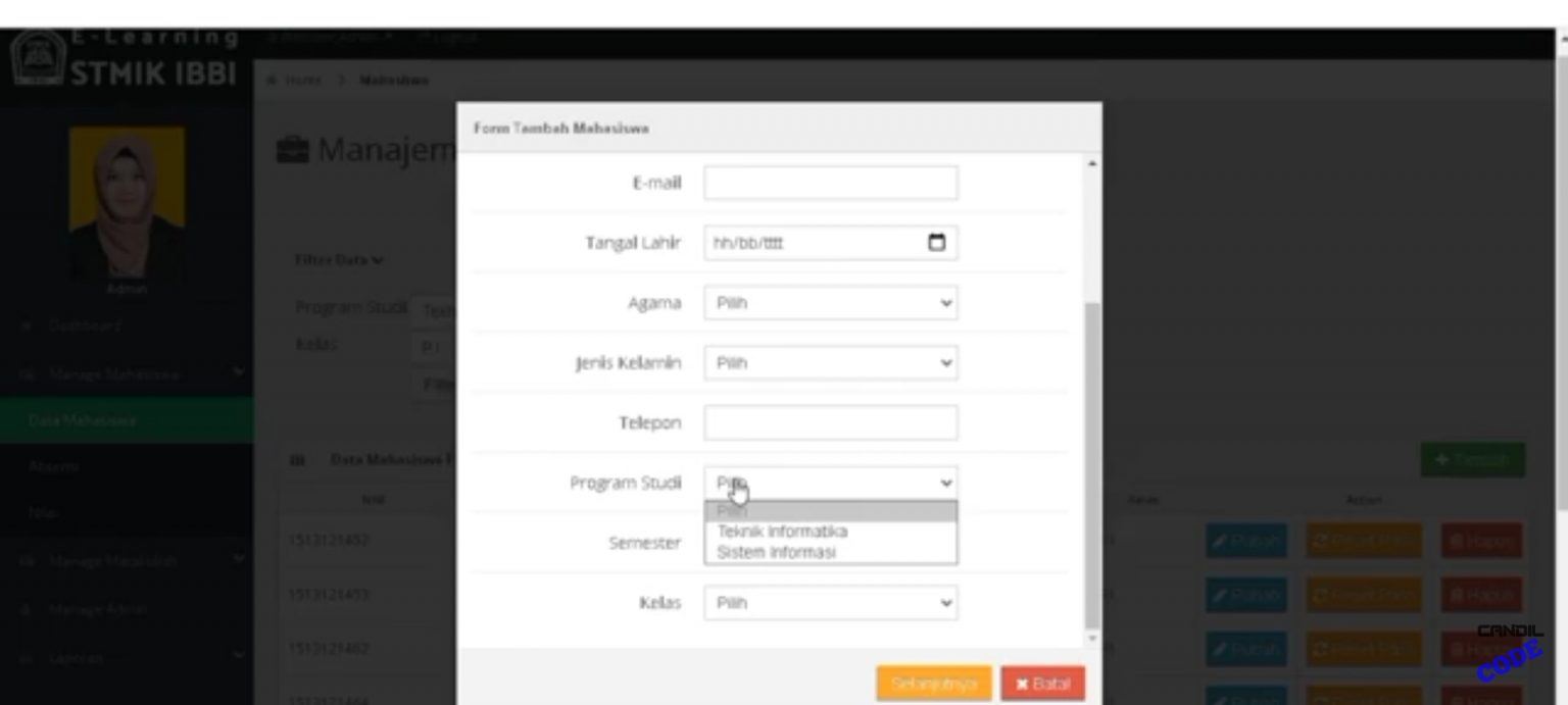 Source Code Aplikasi Elearning Perguruan Tinggi Sederhana – PHP ID Blog